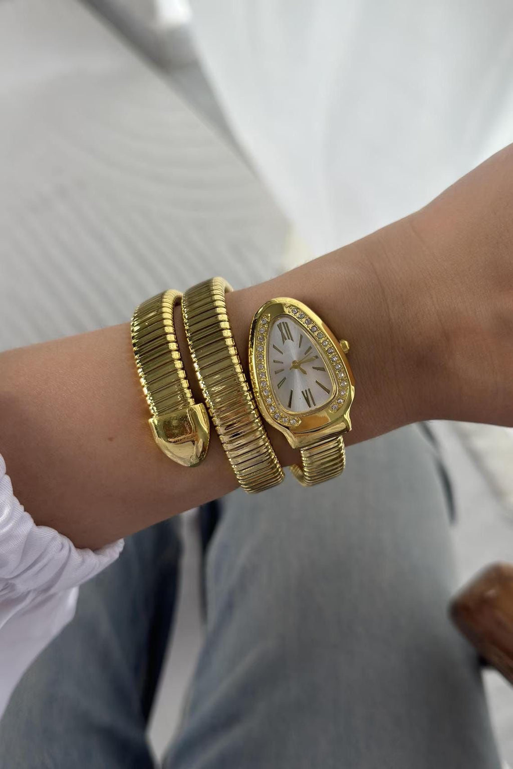Snake Design Bracelet Watch.