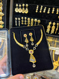 ✨ Elegant Micro Gold Necklace Set with Heart Motif Design ✨