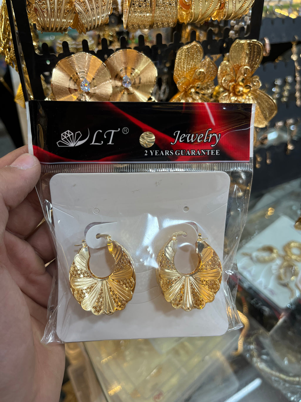 Turkey Pattern Earrings – Elegant Imported Design