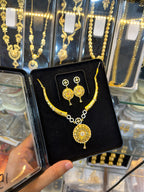 ✨ Elegant Micro Gold Necklace Set with Heart Motif Design ✨